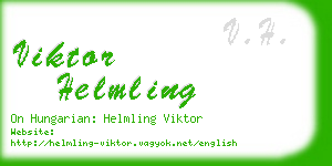 viktor helmling business card